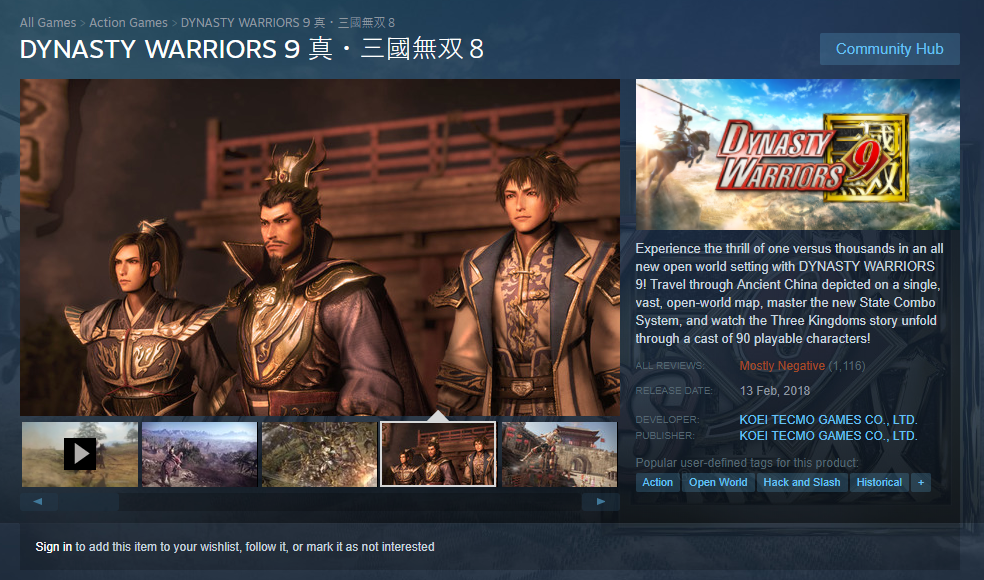 Dynasty Warriors 9 PC Dipenuhi Review Negatif